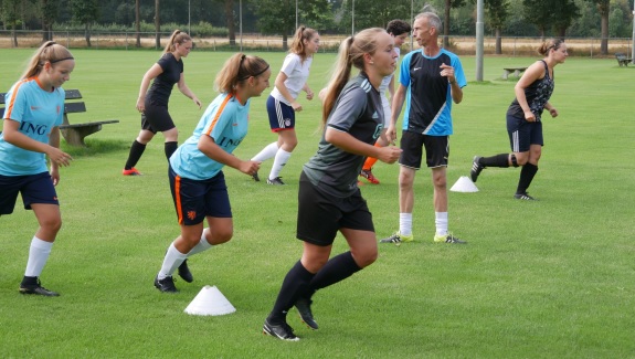 Loopoefening tijdens 1e training 2018-2019