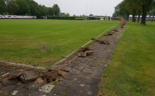 Renovatie rondom hoofdveld / mei-juni 2019 / foto 4