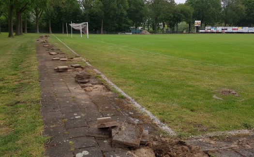 Renovatie rondom hoofdveld / mei-juni 2019 / foto 6