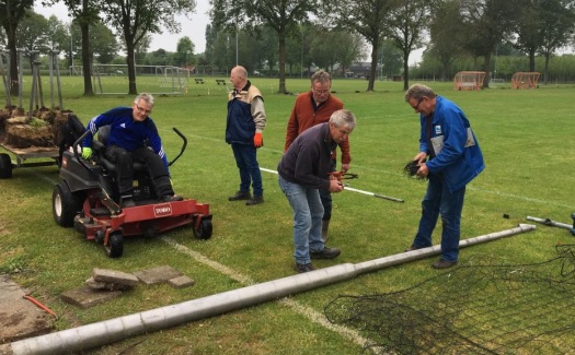 Renovatie rondom hoofdveld / mei-juni 2019 / foto 10