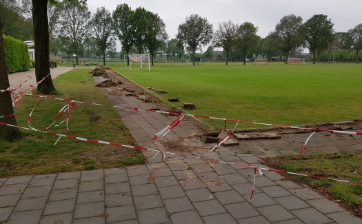 Renovatie rondom hoofdveld / mei-juni 2019 / foto 12