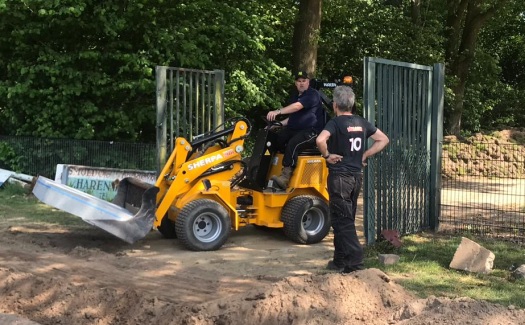 Renovatie rondom hoofdveld / mei-juni 2019 / foto 24