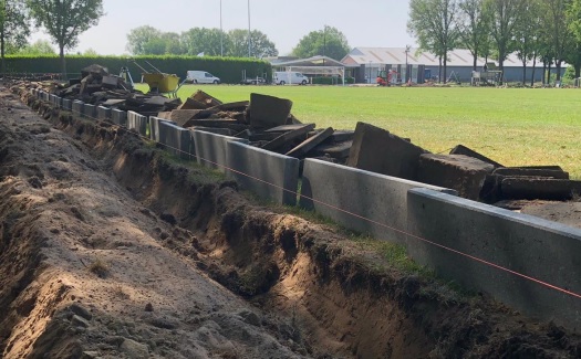 Renovatie rondom hoofdveld / mei-juni 2019 / foto 26