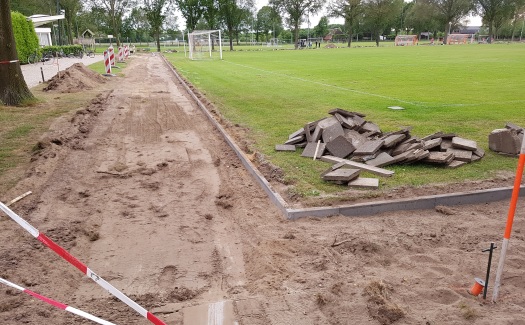 Renovatie rondom hoofdveld / mei-juni 2019 / foto 27