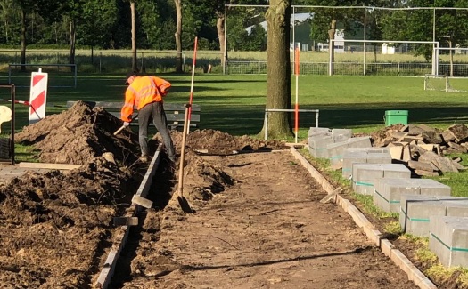 Renovatie rondom hoofdveld / mei-juni 2019 / foto 30