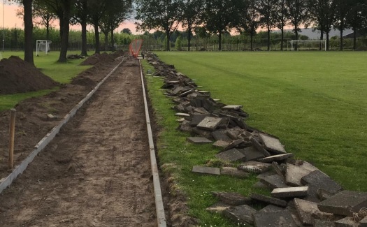 Renovatie rondom hoofdveld / mei-juni 2019 / foto 33