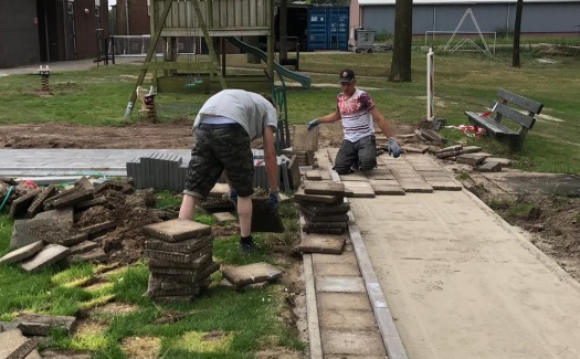 Renovatie rondom hoofdveld / mei-juni 2019 / foto 41