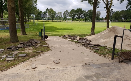 Renovatie rondom hoofdveld / mei-juni 2019 / foto 57