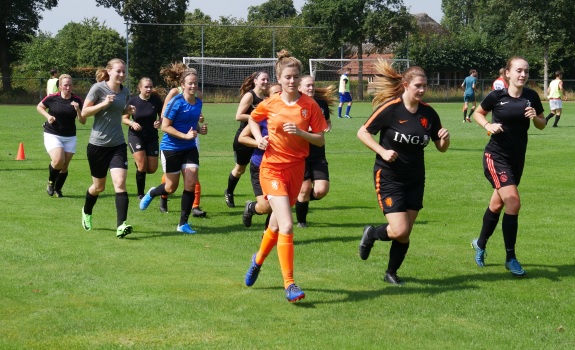Loopoefening tijdens 1e training 2019-2020