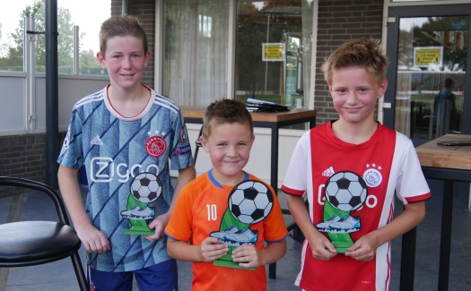 De nummers 1, 2 en 3 bij talent van het jaar 2020