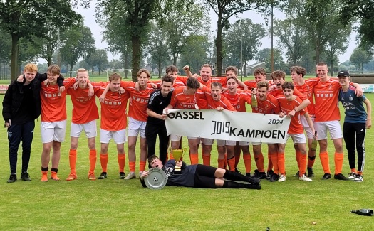 Gassel JO19-1 kampioen 3e klasse 05 fase 3 2023-2024