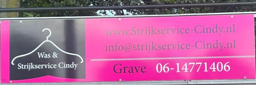 Nieuwe bordsponsor Cindy's Strijkservice