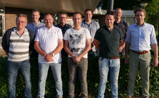 Het huidige bestuur VV Gassel (04 juni 2018)